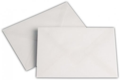 Transparent Briefhüllen C6 114/162 mm weiß 