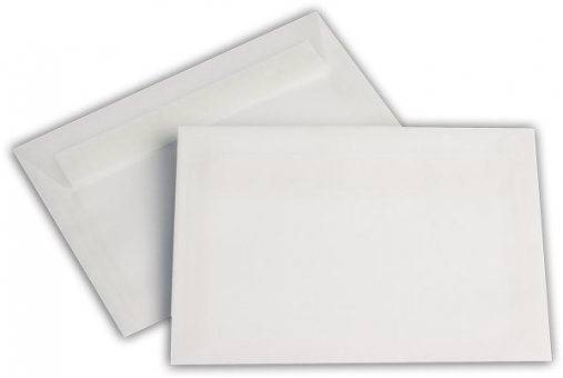 Transparent Briefhüllen C6 114/162 mm weiß 