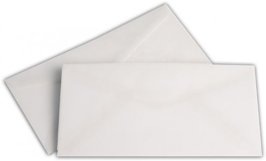 Transparent Briefhüllen DL 110/220 mm weiß 