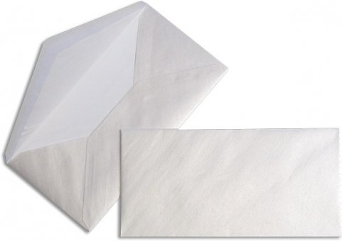Briefhüllen DL 110/220 mm White Pearl 