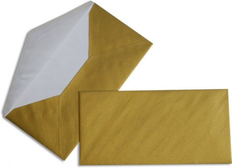 Briefhüllen DL 110/220 mm Gold Pearl 