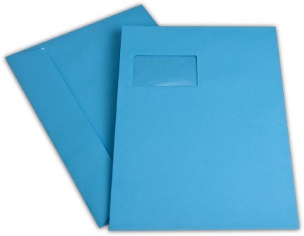 Fensterbriefhüllen C4 229/324 mm intensivblau 
