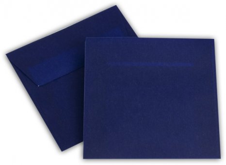 Transparent Briefhüllen SO 125/125 mm intensivblau 