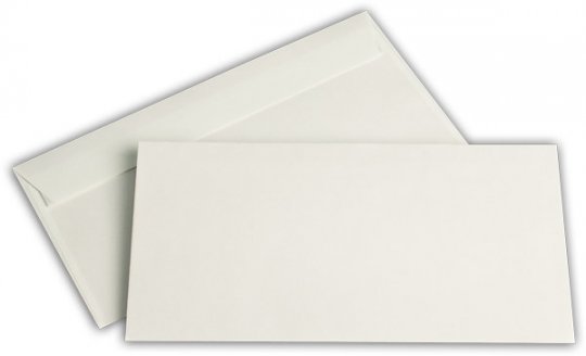 Briefhüllen DL 110/220 mm NATURELLE cremeweiß 