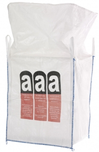 Big Bag Asbest 90 x 90 x 110 cm UNI ASBEST 4-seitig Logo 