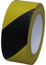 PVC-Bodenmarkierungsband 50 mm x 33 lfm, schwarz/gelb 