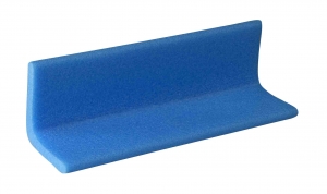 L Profile Schaumprofil A: 75mm 2000mm/Stange standard blau 