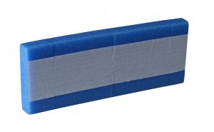 Pad Rectangular Schaumprofil A: 100mm, B: 50mm, 1150mm/Stange standard blau HMR 
