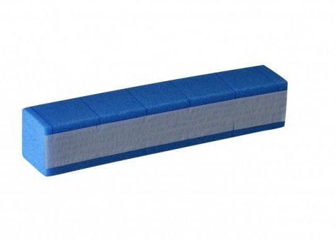 Pad Rectangular Schaumprofil, A: 50mm 1150mm/Stange standard blau HMR 