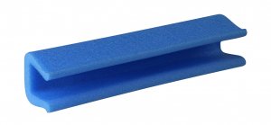 U Tulip lange Schenkel Schaumprofil A: 29mm 2000mm/Stange standard blau 