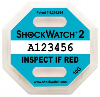 Shockwatch 2 Label Türkis 10g / 50 ms 