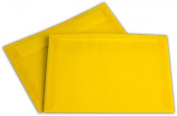 Transparent Briefhüllen C5 162/229 mm intensivgelb