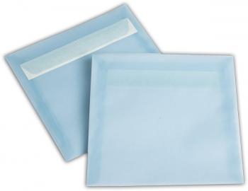 Transparent Briefhüllen SO 170/170 mm eisblau