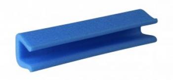 U Tulip lange Schenkel Schaumprofil A: 29mm 2000mm/Stange standard blau