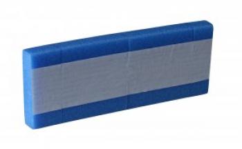 Pad Rectangular Schaumprofil A: 100mm, 1150mm/Stange standard, blau HMP