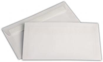 Transparent Briefhüllen KO 125/235 mm weiß