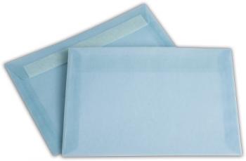 Transparent Briefhüllen C5 162/229 mm eisblau