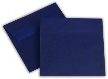 Transparent Briefhüllen SO 125/125 mm intensivblau