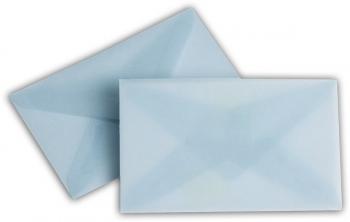 Transparent Briefhüllen SO 62/98 mm eisblau
