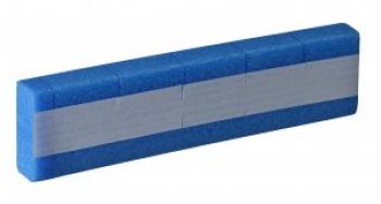 Pad Rectangular Schaumprofil A: 65mm 1150mm/Stange standard blau HMP
