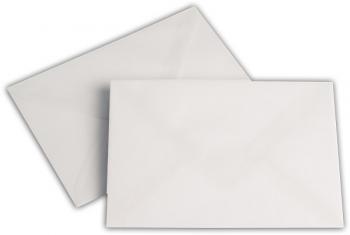 Transparent Briefhüllen C6 114/162 mm weiß