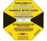 Shockwatch Label gelb 25g / 50 ms